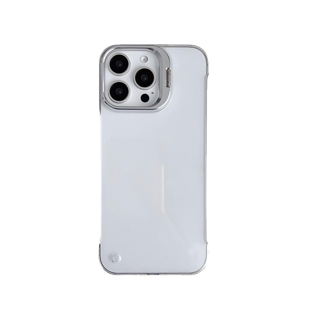 Frameless Lens Holder Mobile Phone Case for Apple 16PROMAX High Transparency 13/14/15 Case SE4