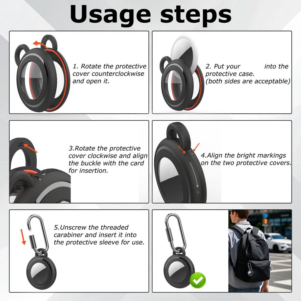 Heavy Duty Weatherproof Tracking Device Holders Case PC Protective Housing Easy To Install And Remove For Outdoor Use
