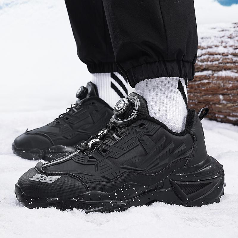 TUINANLE Winter Men Sneakers Casual Sport Shoes for Man Plush Warm Male Sneakers Non-Slip Outdoor Casual Sports Shoes