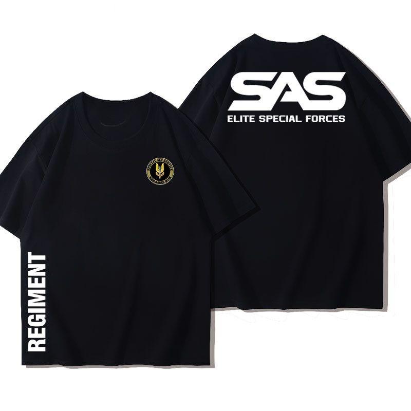 SAS British Special Air Service Tee Rainbow Six Tactical Cotton Military Short Sleeve T-Shirt Summer Men's Casual Comfort Top