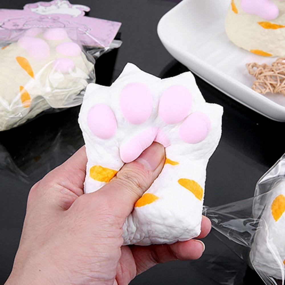 Silicone Cat Paw Fidget Toy Soft Cat Paw Pinch Toy Cute Cat Paw Squeeze Toy  Children