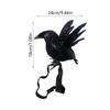 Raven Decor Standing On Shoulder Raven Figurine Spooky Gothic Bird Props For Indoor Bathroom Party Bedroom Living Room Outdoor