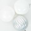 XL Christmas Ornament Set 9 pcs White Plastic