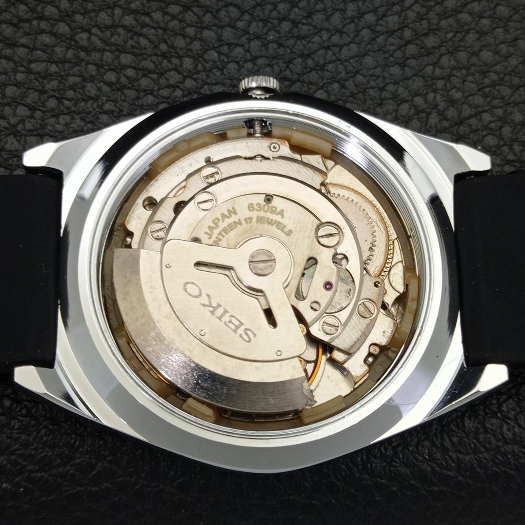 VINTAGE REFURBISHED SEIKO 5 AUTOMATIC 6309A JAPAN MENS WHITE WATCH a441370-5 Sk-a441370
