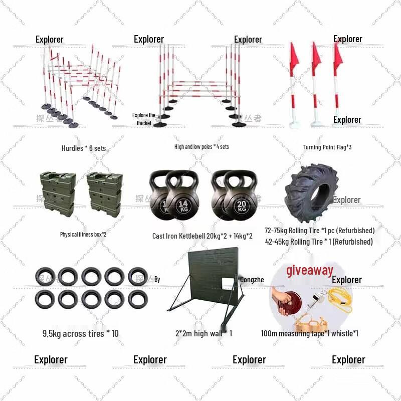 Explorer Outdoor 400m Obstacle Course Training Set