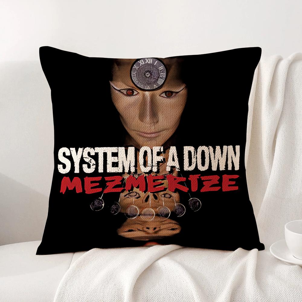 Band S-System Of A Down Cushion Cover Summer Coolness Linen Fabric Double-Sided Printing Pillow Case Sofa Home Decor Gift