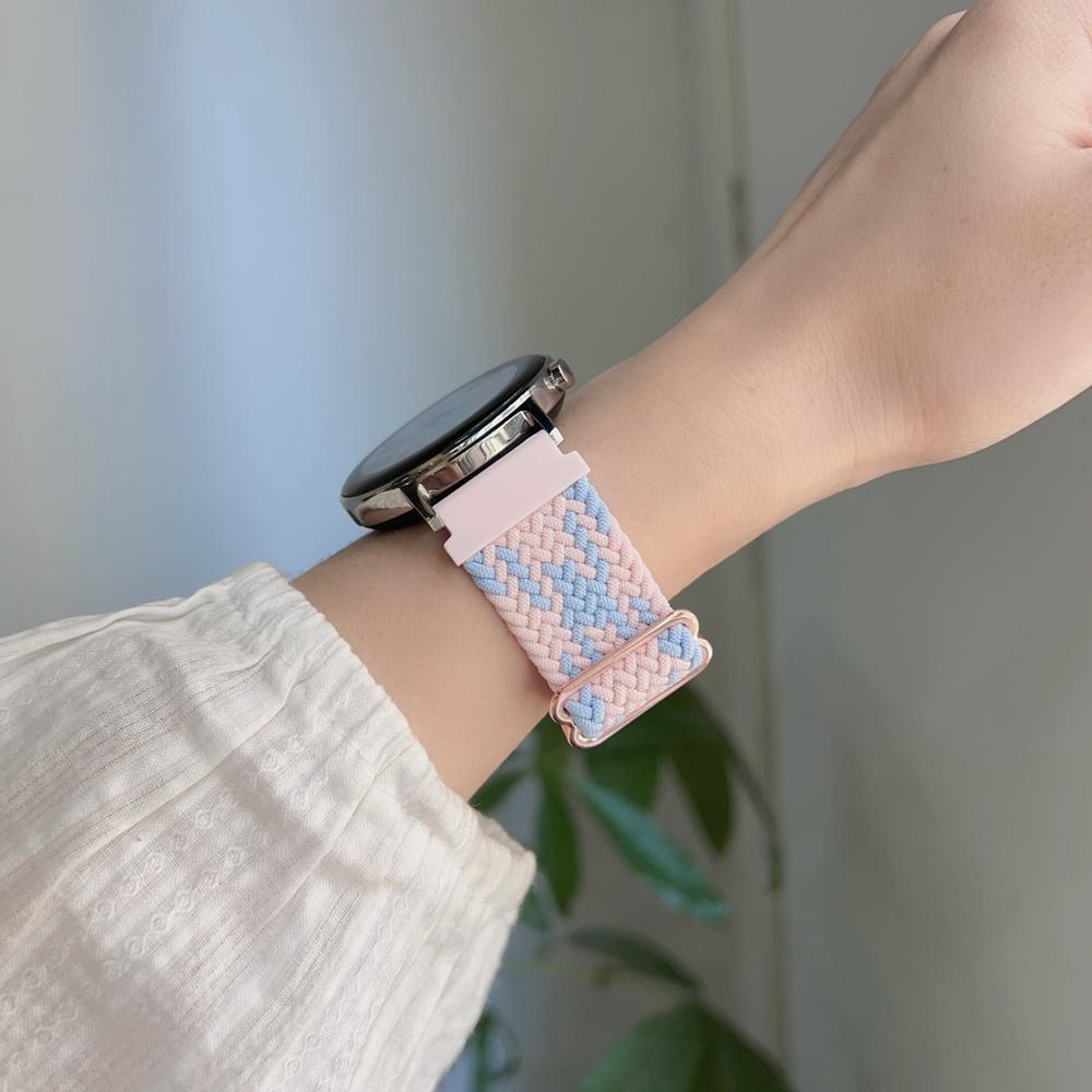 Ремешок Band Для Samsung Galaxy Watch 7 FE 5 Pro 4 6 . классический 44мм 40мм плетеный нейлоновый спортивный ремешок correa Galaxy Watch 7 Ремешок 18mm