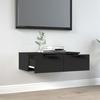 VidaXL Armoire murale noir 68x30x20 cm bois d'ingénierie 811395