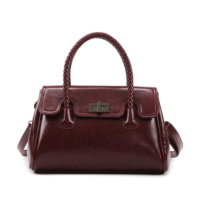 High Quality Solid Color Leather Women Handbags Casual Crossbody Handbag Luxury Shoulder Bags for Women  Designer