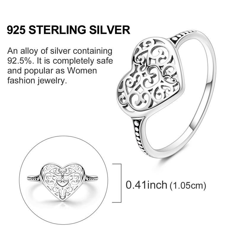 925 Sterling Silver Gold Ring Sparkling Infinite Love  Rings for Women Girl Wedding Jewelry Gifts