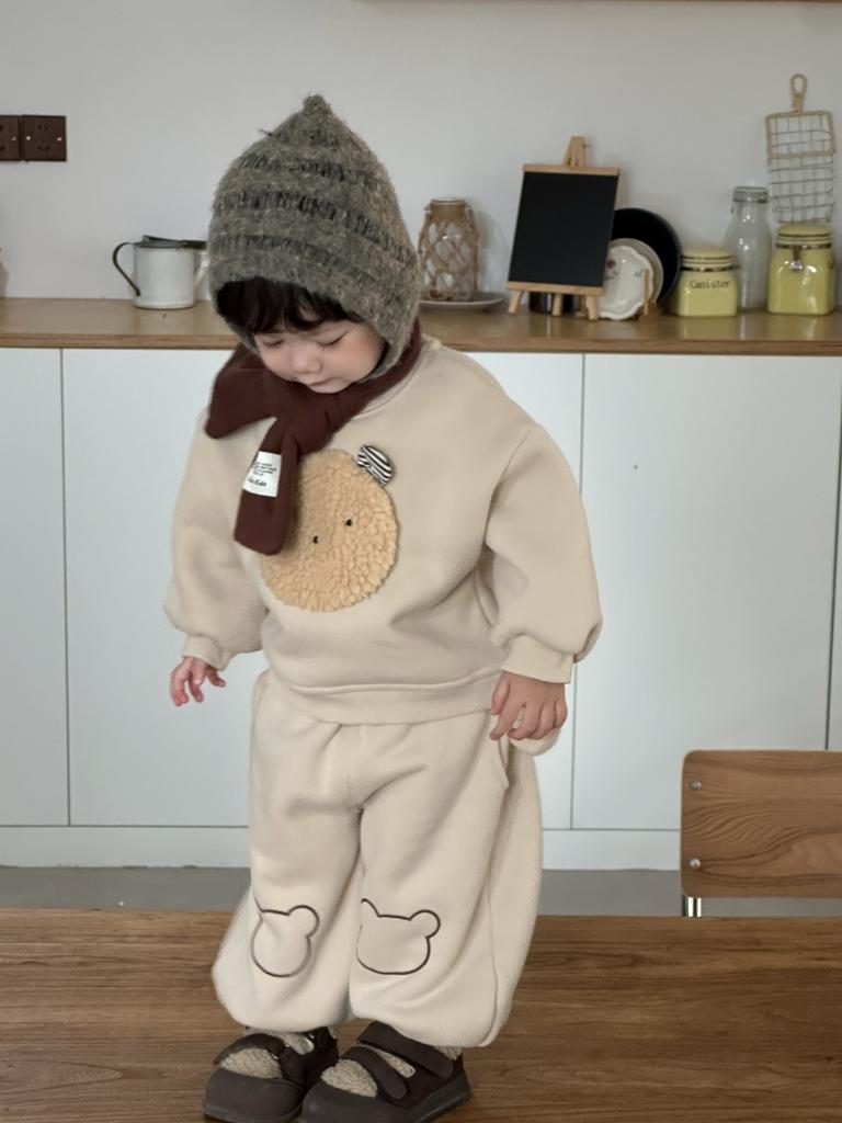 Boys' winter thickened suit New children's clothing baby winter clothing children's autumn and winter velvet sports suit