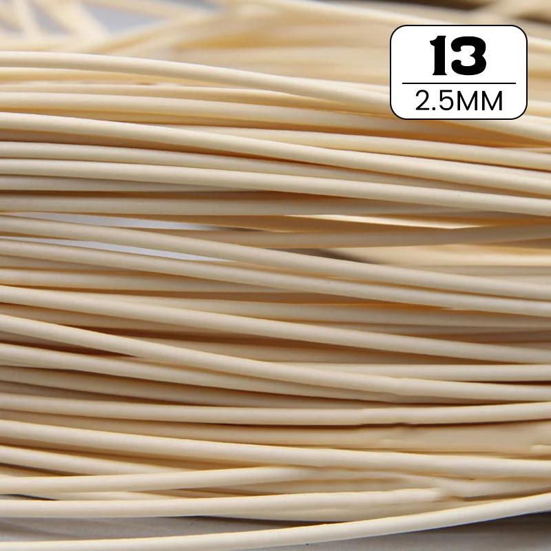 30 Colors 500G Round PE Rattan 2.5/3mm Plastic Synthetic Rattan Weaving Raw Material Furniture Repair Chair Storage Basket DIY