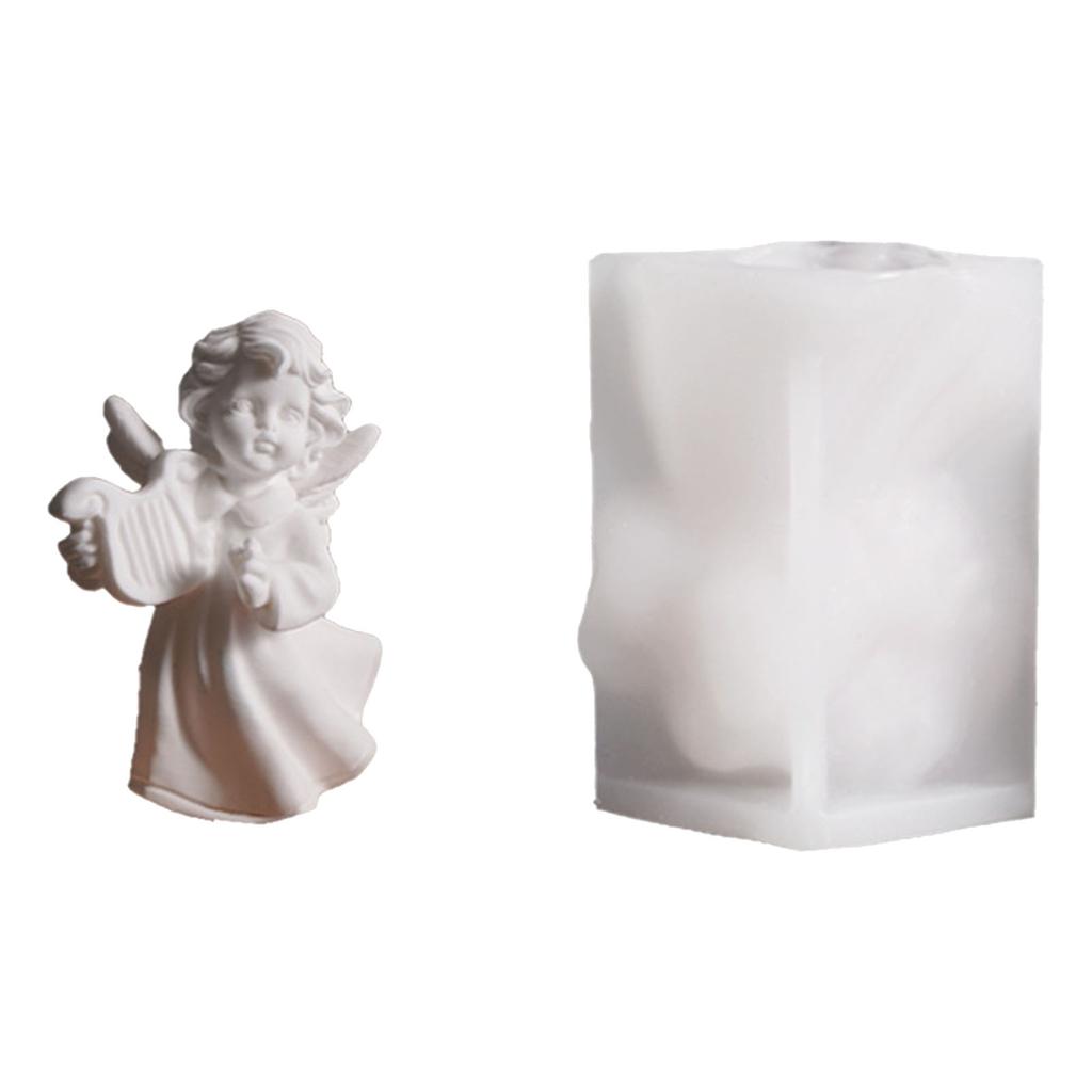 Angel Statue Silicone Candle Molds Multipurpose Silicones Mould for Epoxy Resin Handmade Candle Soap Home Decoration