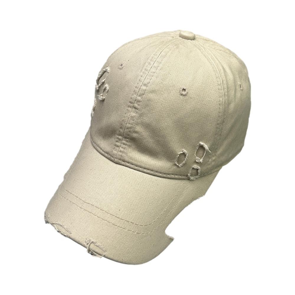 Fashion Broken Style Baseball Cap Versatile Adjustable Sun Hat Breathable UV Protection Baseball Hats for Spring Summer Bonnet