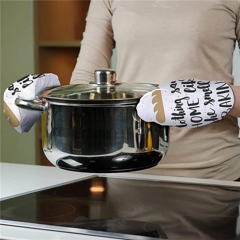 Promotion!Sublimation Blank Oven Mitts Set Gloves And Sublimation Blank Pot Pad For DIY Kitchen Dining Room Accessories 16Pcs