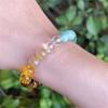 1PC Explosive Natural Green Dongling Citrine Malachite Tiger's Eye Bracelet