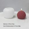 3D Striated Sphere Silicone Candle Mold DIY Aromatherapy Plaster Soap Clay Mould Handmade Epoxy Resin Mold Party Home Decor Gift