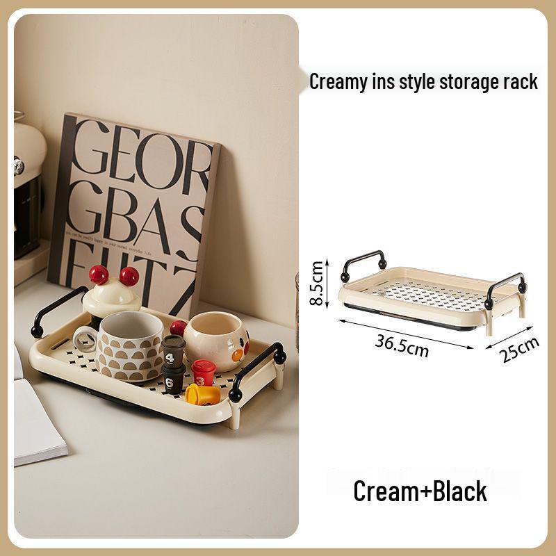 Cream Style Multi-functional Countertop Rack for Coffee & Water Cups
