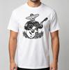 Mariachi Skeleton Guitar T-shirt Day of the Dead Halloween Sizes S-5XL