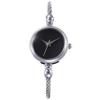 Fashion Women No Scale Round Dial Alloy Wire Band Bangle Quartz Wrist Watch