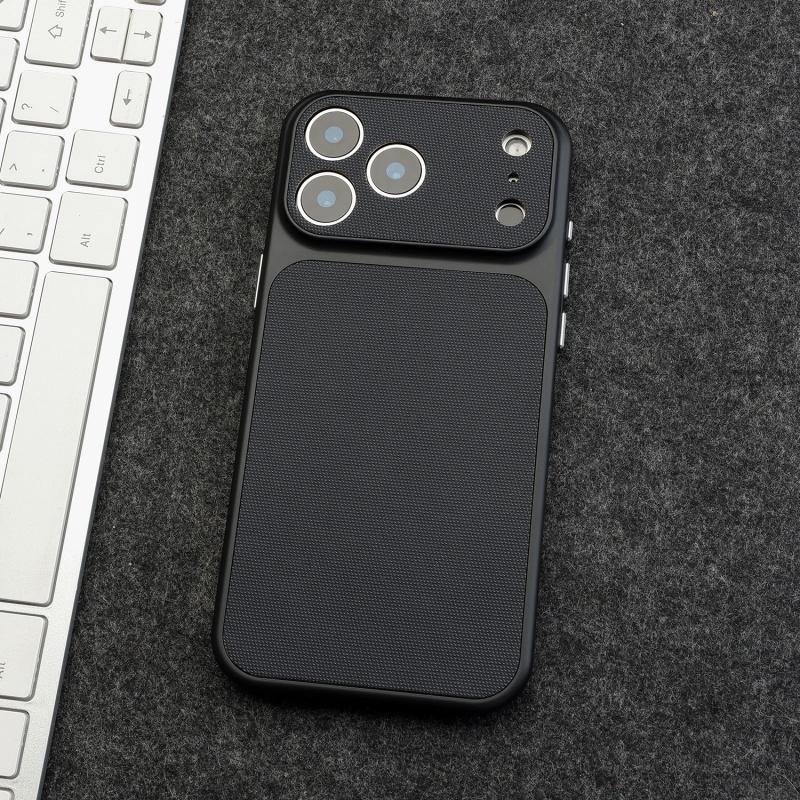 Vintage Gewebtes Leder Texturiertes Case Für iPhone 17 Air 16 15 14 13 12 Pro Max Retro Stoßfest PC Beschichtung Rüstung Harte Handyhülle