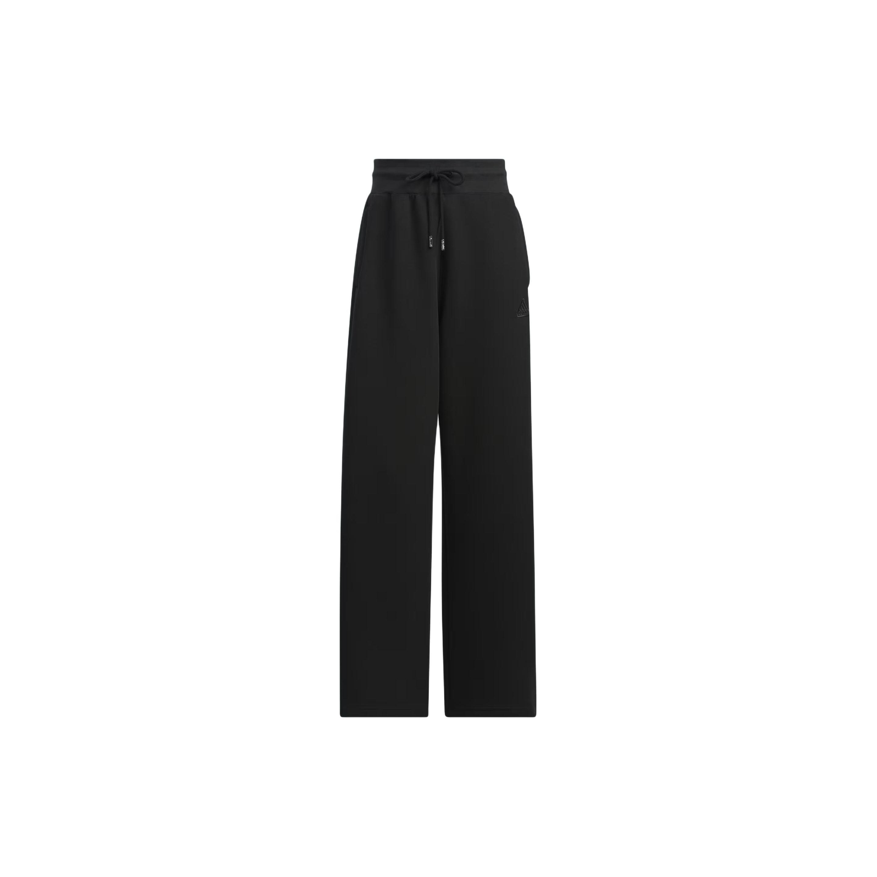 adidas Women s Black CNY Knit Wide-Leg Pants IM8876 L