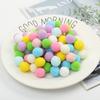 Mini Fluffy Soft Ball Colored High Elastic Ball 1/1.5/2/2.5/3cm DIY Polyester Plush Ball Shoes and Hat Accessories