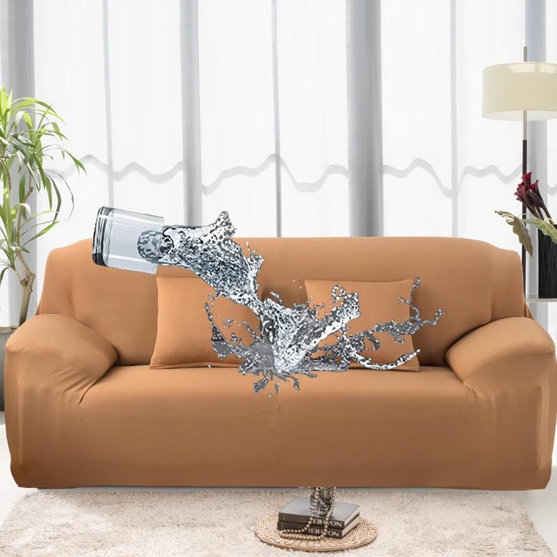 1/2/3/4 Seats Sofa Couch Cover Waterproof Elastic Corner Sofa Covers L Shaped Sofa Slip Cover Protector Bench Cover Thin Fabric