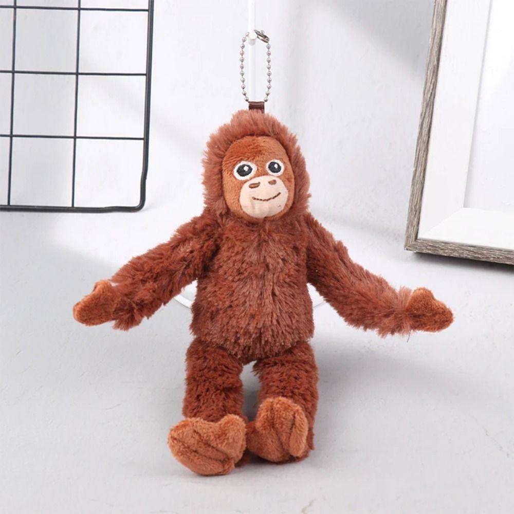 Chimpanzees Monkey Cartoon Gorilla Plush Toy Plush Stuffed Gorilla Plush Keychain Children Gift