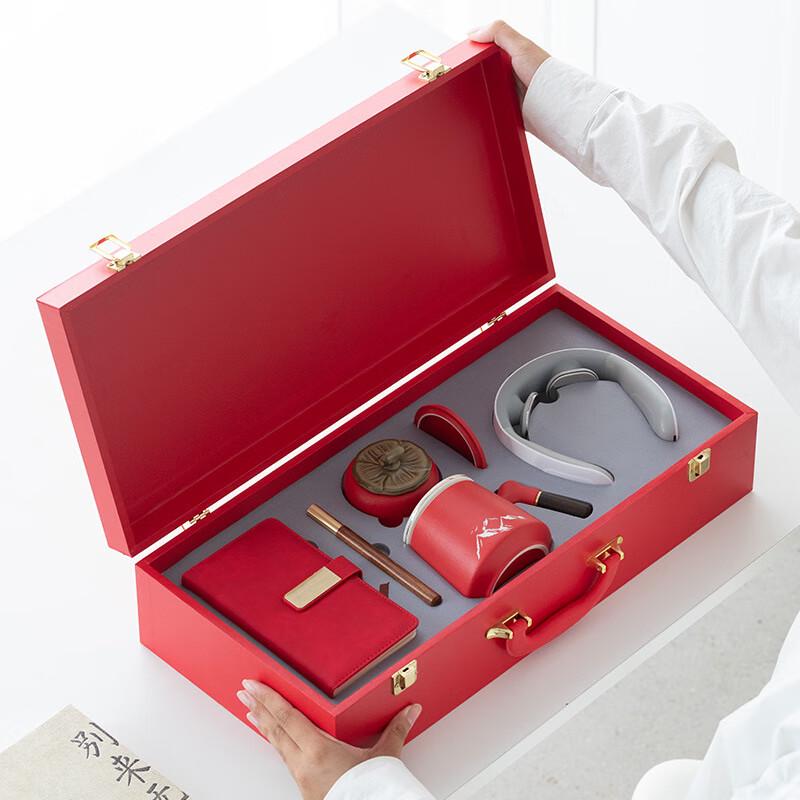 Blue Ceramic Business Tea Set Gift Box