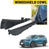 1 Pair Front Windshield Wrap Corner Trim for Nissan X-Trail Xtrail T32 Rogue 2014 2015 2016 2017 2018 2019 2020 Black