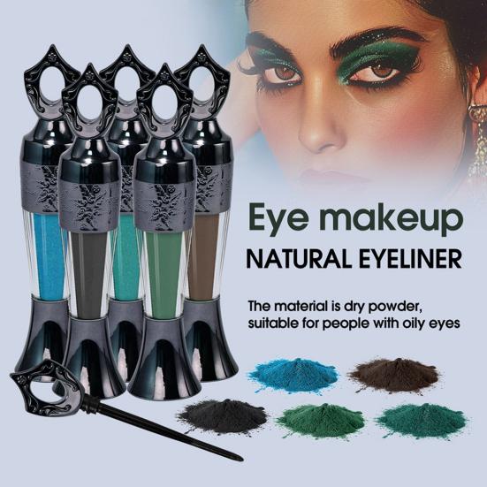 1/2/3/4Pcs Powder Eyeliner Long Lasting Waterproof Natural Smudge-proof Portable Women Eyeliner Pencil Girls Eye Makeup Tools
