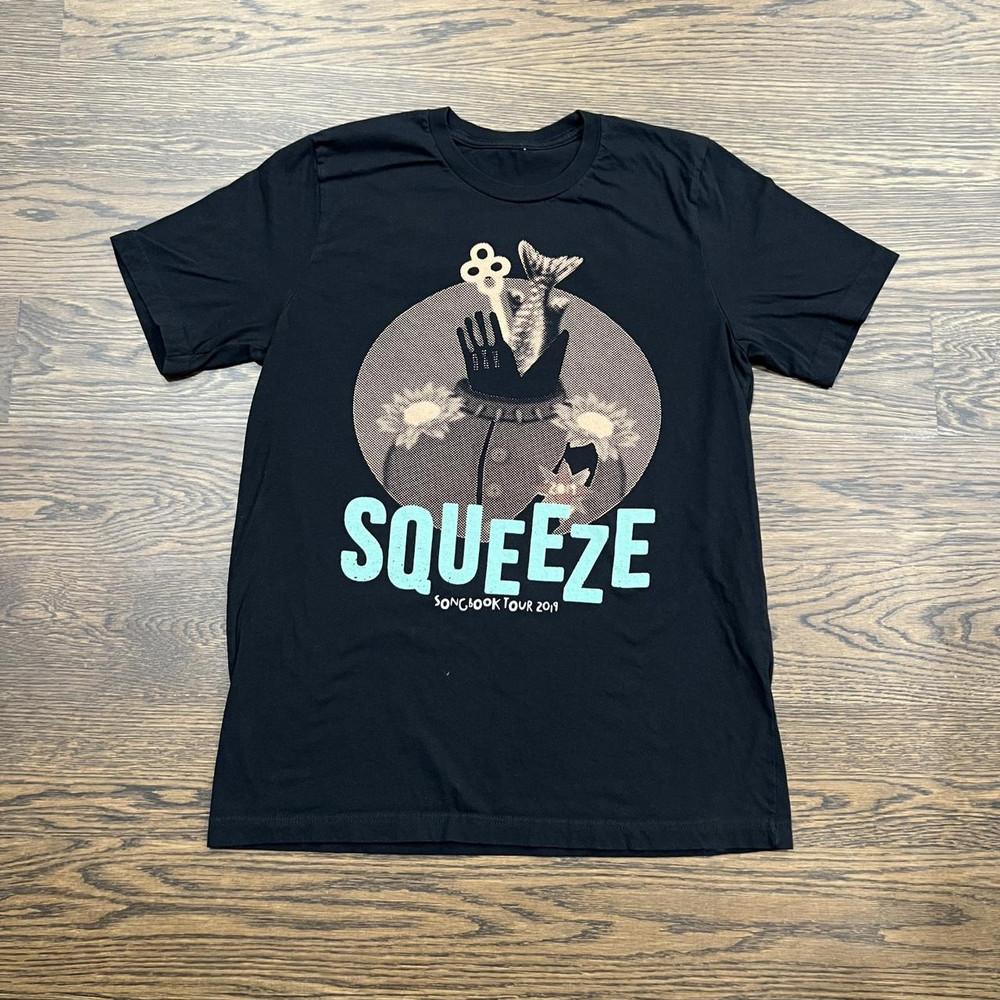 Squeeze Band Song Book Tour Rock Short Unisex Tee Shirt Cotton NE091 Unisex T-Shirt L