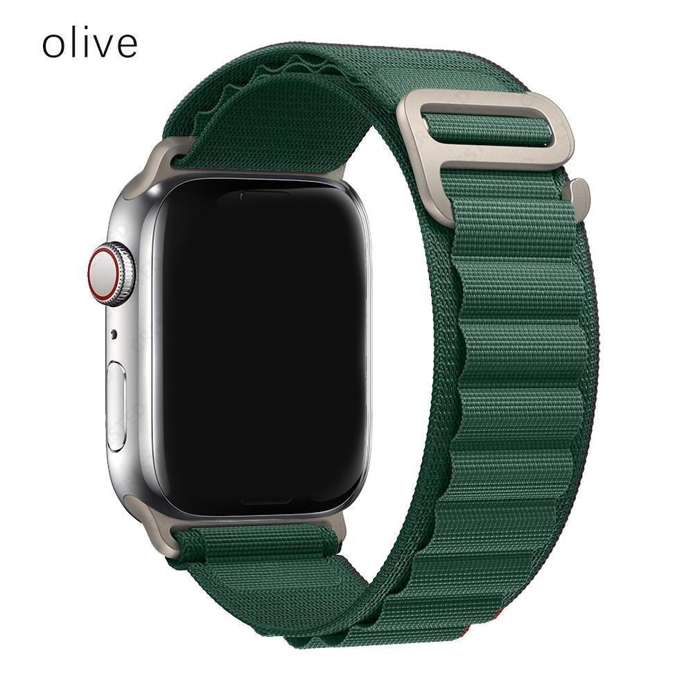 Alpine Loop Band for Apple Watch Ultra 2/Ultra 49mm 45mm 41mm 44mm 40mm 42mm Sport Nylon Outdool Breathable Strap for iWatch Series 9 8 7 SE 6 5 4 3