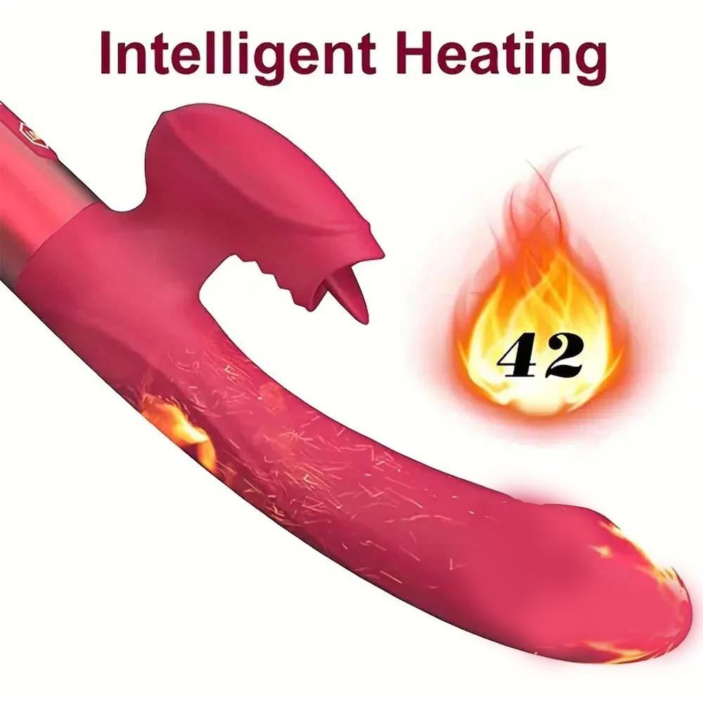 Powerful Vibrator for Women with Tongue Licking Clitoris Stimulator Female Masturbation G Spot Dildo Adults Goods Sex Toys 18+