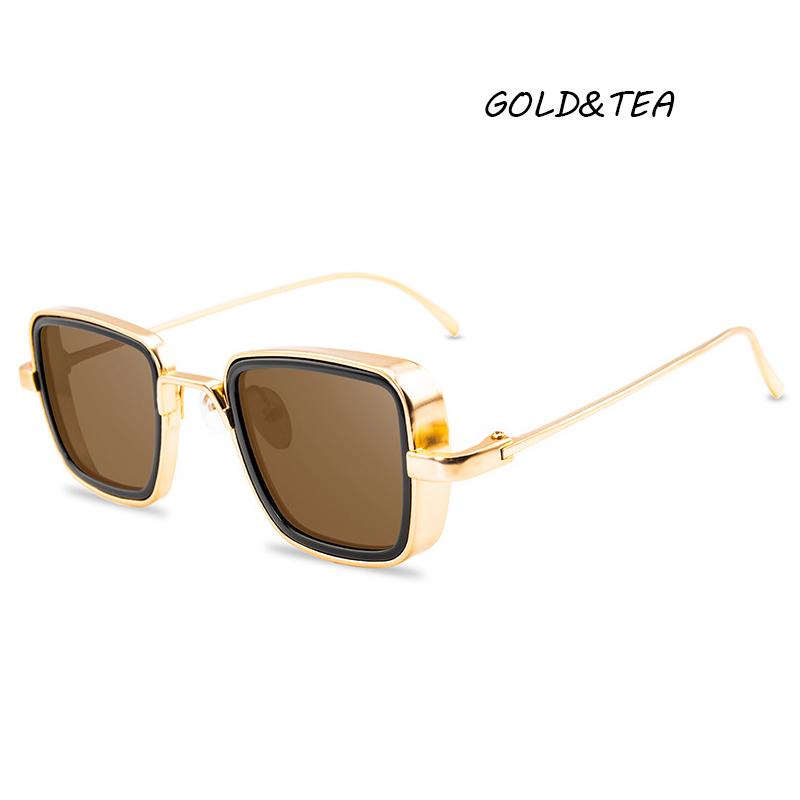 thick gold frame sunglasses