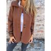 Women S Lapel Single Breasted Long Sleeve Coat For Autumn Winter