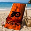 Flyers Hockey Logo Art Beach Towel, Super Soft Microfiber, Perfect Gift for Her/Him, Birthday, for Pool, Beach, Travel, Decor Beach Party