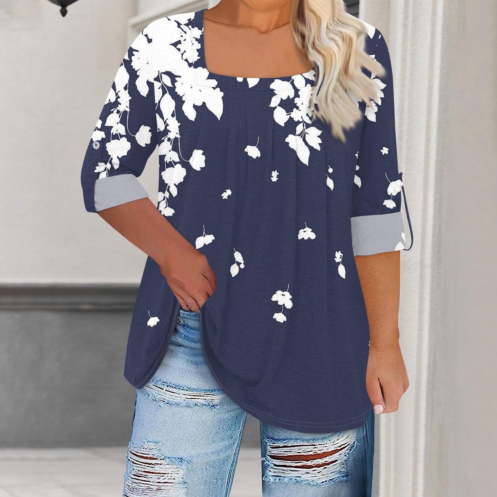 

Женская футболка с принтом, длинные рукава реглан, базовый квадратный топ стандартного размера для повседневной моды XXL