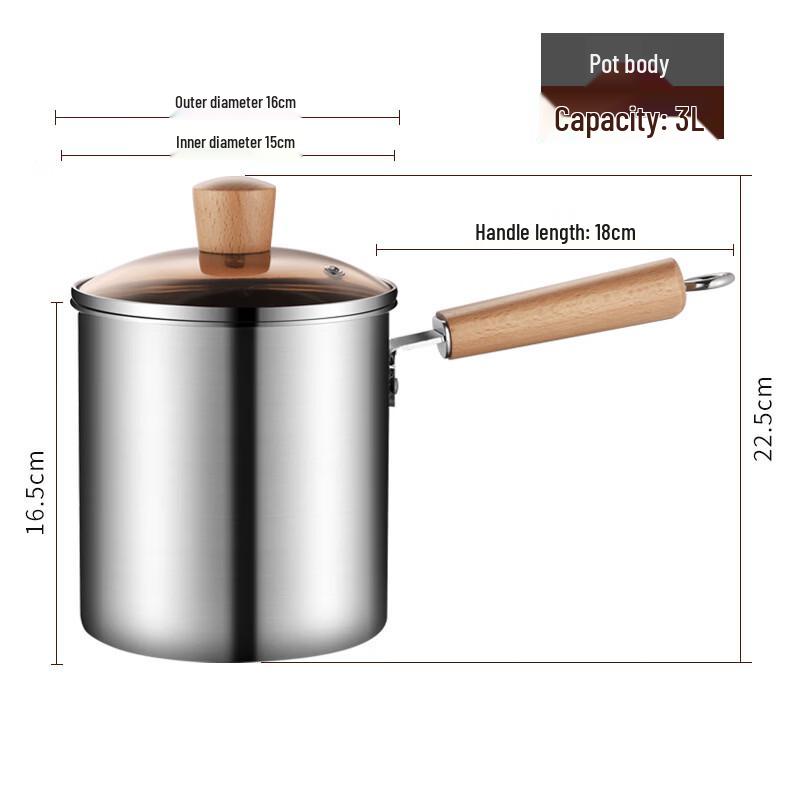 LISM Household Deep Fryer with Filter Net