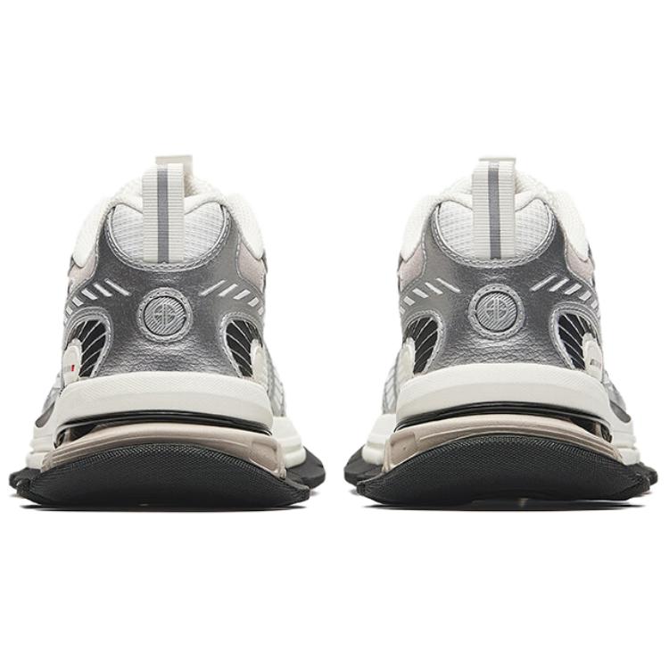 New Anta Champion Series AG-G01 Slip-Resistant Low-Top Casual Shoes Men's White Silver 112438805A-2