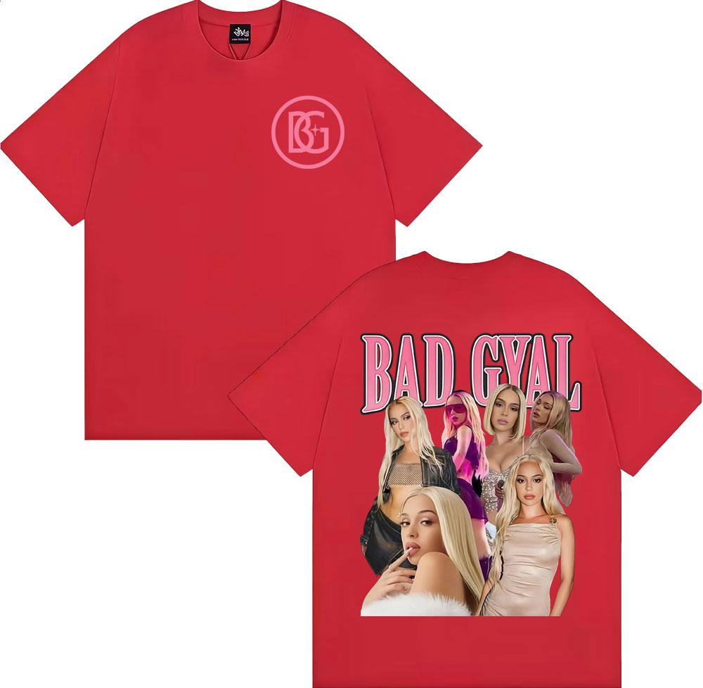 

Singer Bad Gyal Album Tour Merch Tshirts Fashion Hip Hop High Street T Shirts Men Women Vintage Summer Tops 100 Cotton Tshirt 2XL