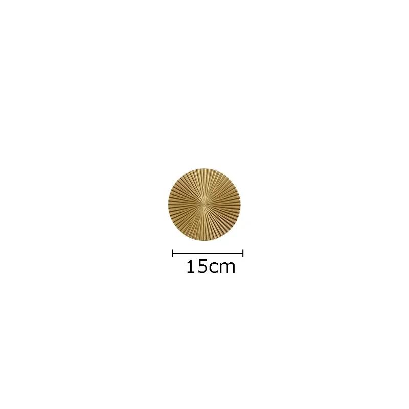 

Golden Wooden Decorative Disc Wall Decoration Round Crafts Wall Hanging Ornaments Aesthetic Room Decor Backdrop Display Pendants