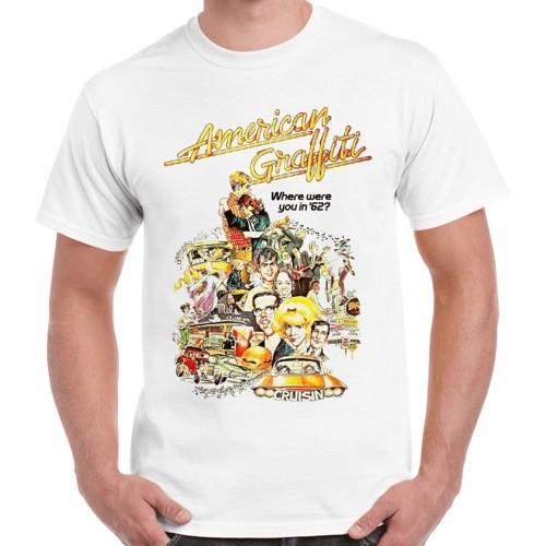 American Graffiti 70s Retro Film Poster Retro T Shirt Unisex T-Shirt S