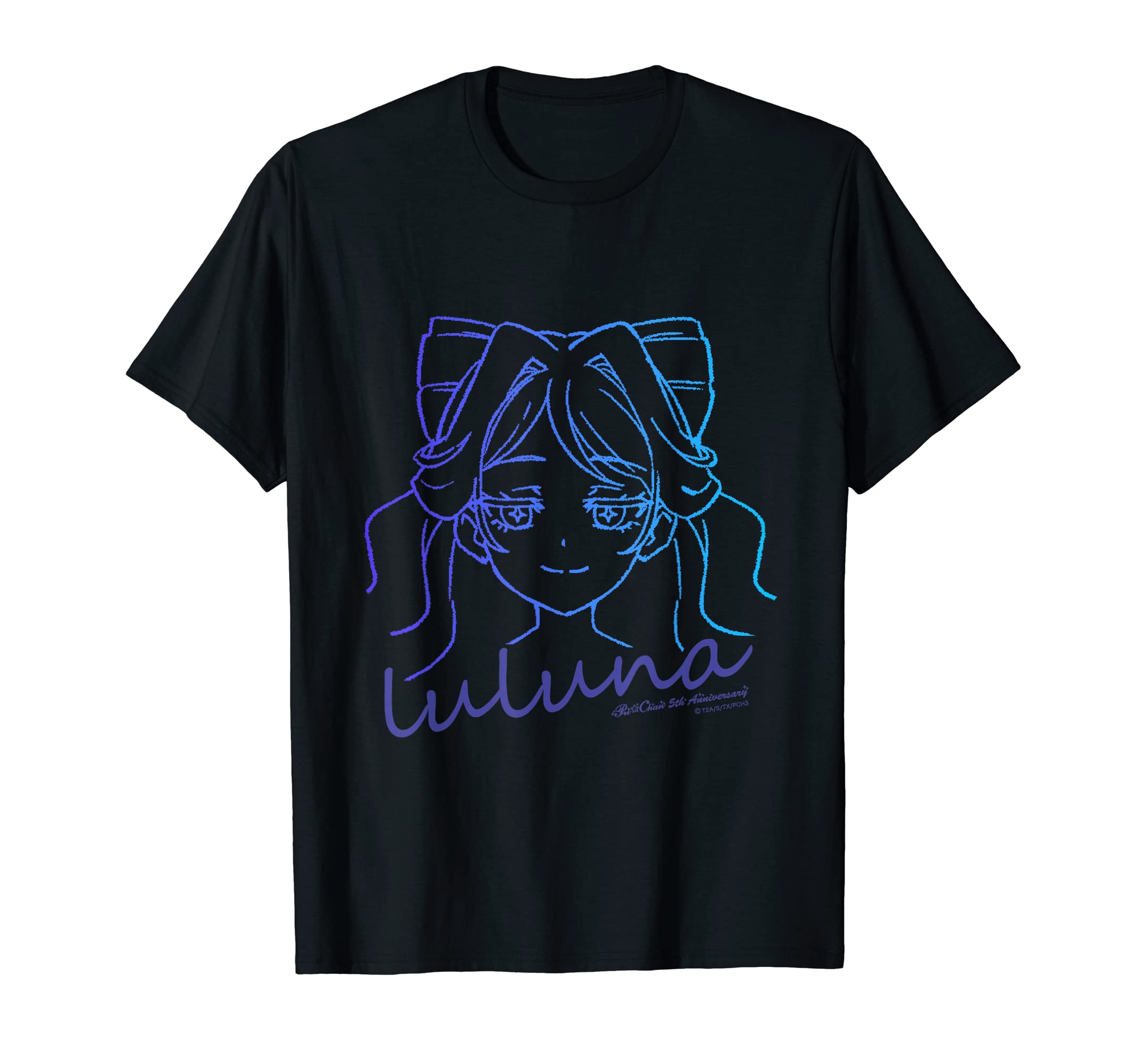 

Футболка Luna из серии Kiratto Prichan Face чёрный