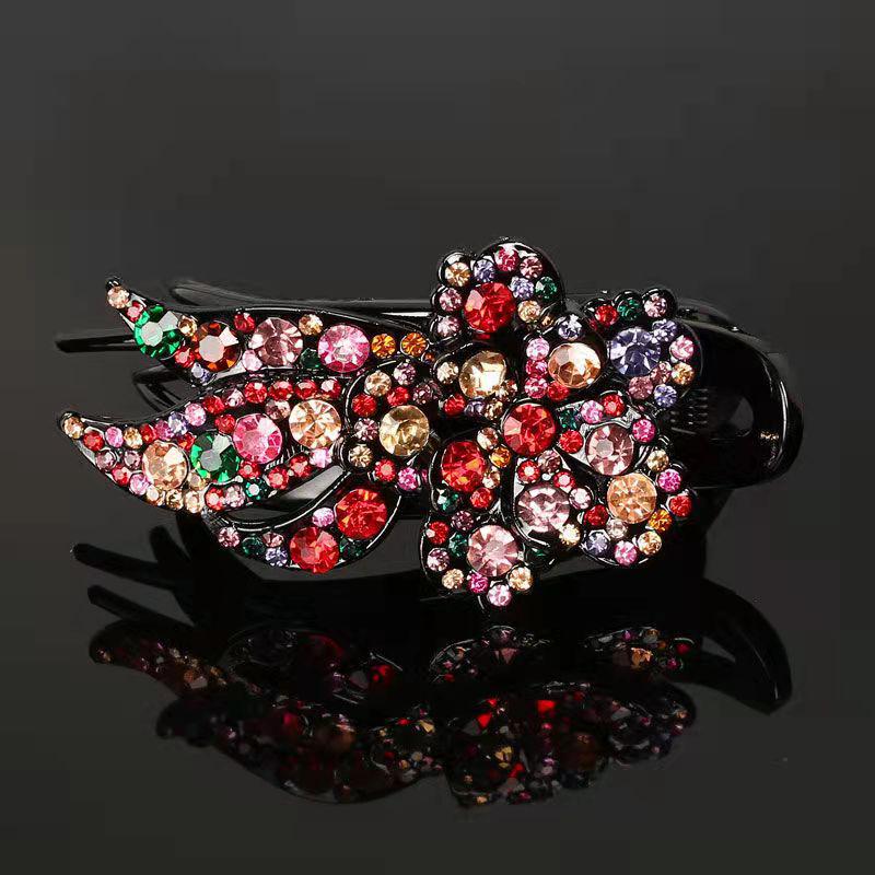 Koreanische Strass-Entenschnabel-Haarspange für Frauen