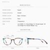 ZENOTTIC Fashion Printing Acetate Prescription Eyeglasses Round Unisex Anti Blue Light Photochromic/Progressive Optical Glasses