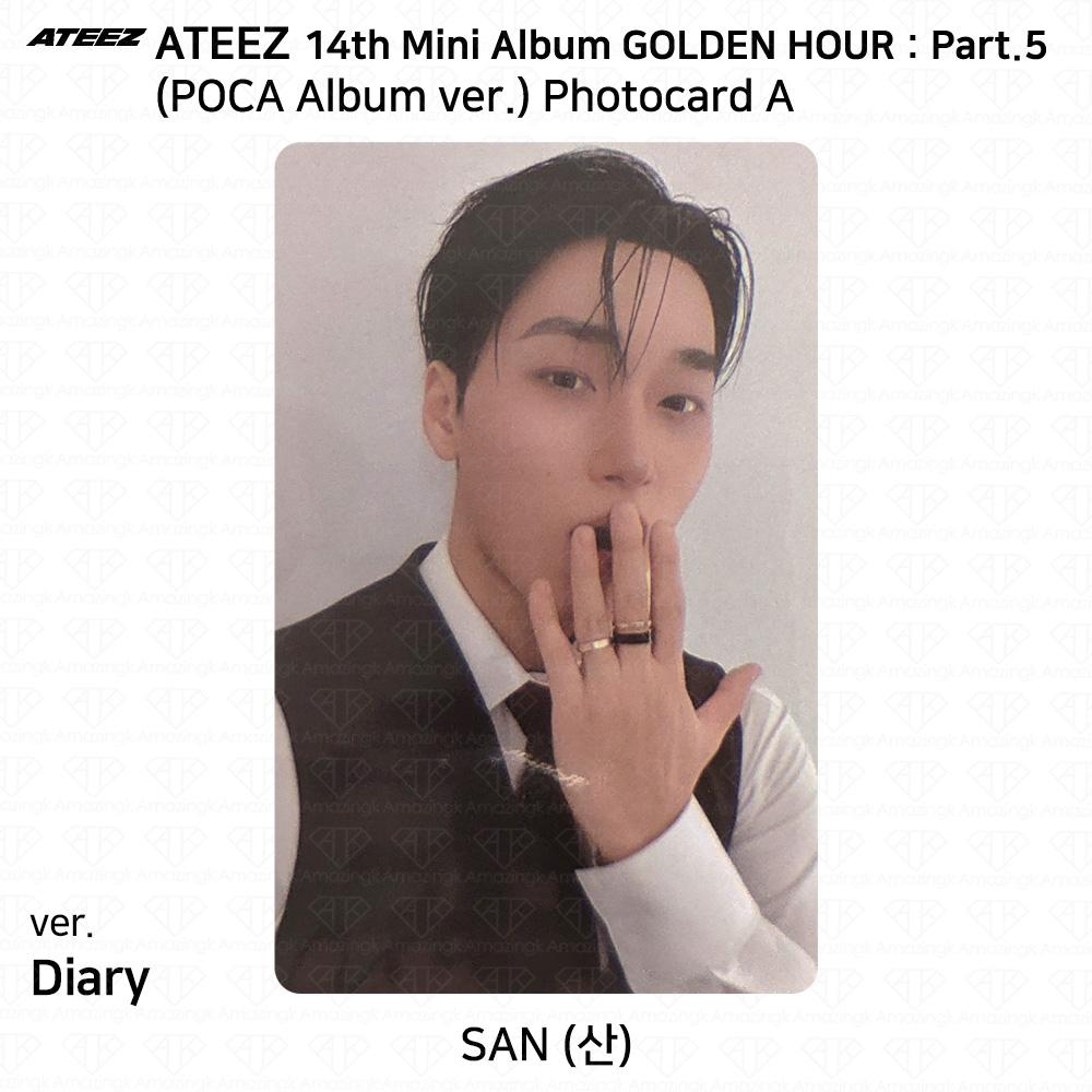 ATEEZ 14° Mini Album Golden Hour Parte.5 Album POCA ver. Photocard DIARY VER