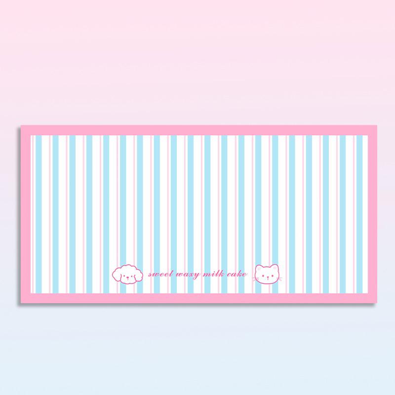 

Pet Waterproof Carpet Cat Dog Eating Mat Blue Plaid Pvc Leather Non-slip Floor Mats Cute Sweet Home Decoration Rug for Kitchen 1pc 50x80cm