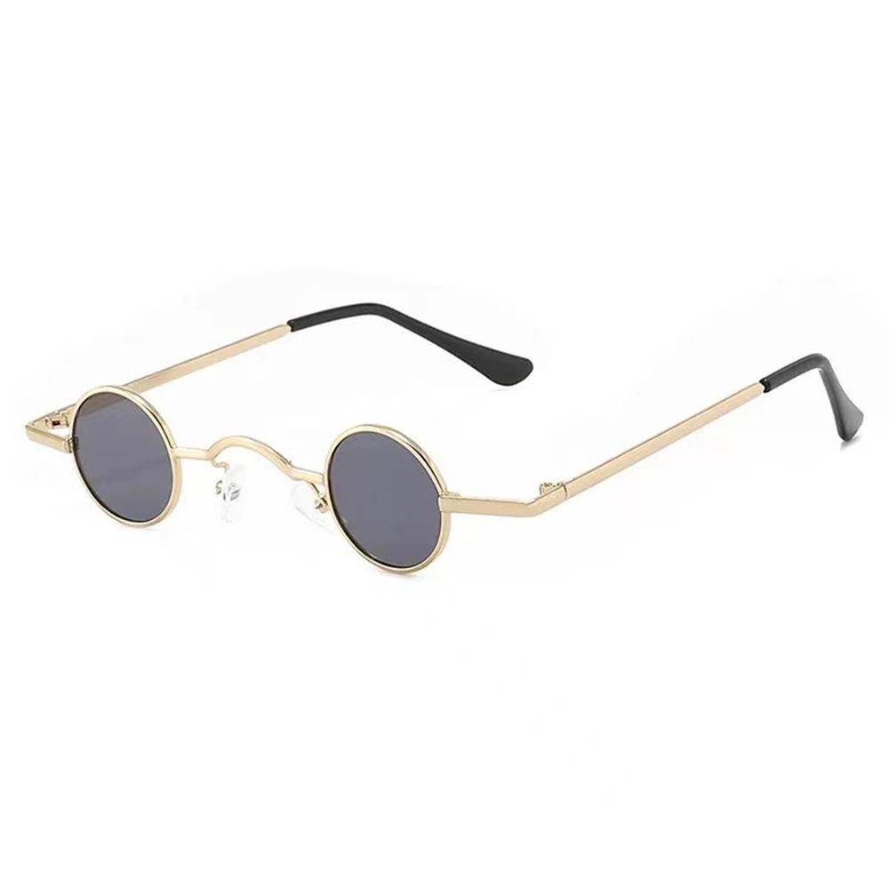 

Ins Fashion Metal Frame Candy Color Sun Glasses Shades Punk Small Round Sunglasses